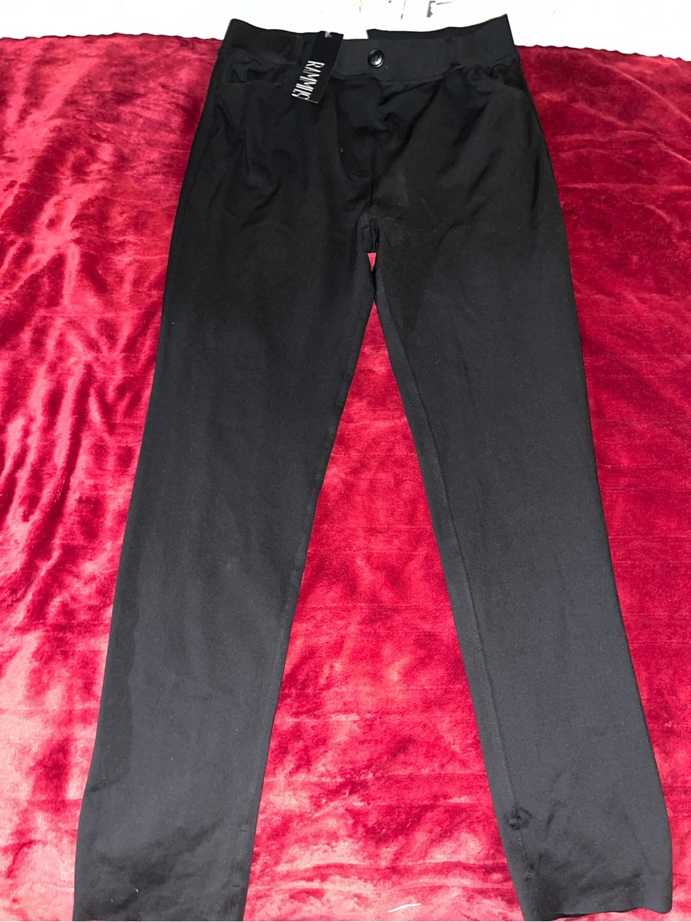 Black High-Rise Stretch Pantsuits Pants - Unbranded